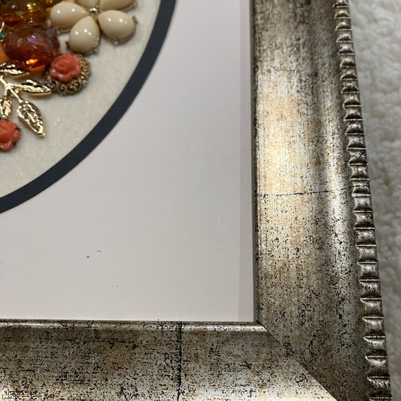 ORIGINAL JEWELRY ART COLLAGE IN FALL COLORS. UNIQUE HANDMADE OOAK GIFT 💝 IDEA - Picture 12 of 16